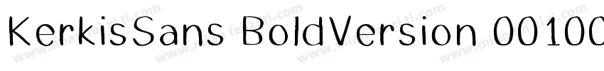 KerkisSans BoldVersion 001000字体转换